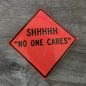 Reflective Fluorescent Orange Sticker